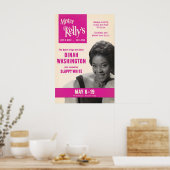Dinah Washington jazz poster - Mister Kelly's ポスター (キッチン)