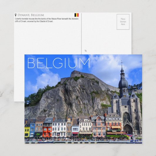 Dinant, Belgium Travel Postcard ポストカード (正面/裏面)