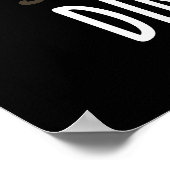 Dine-osaur恐竜おもしろいプンダークBG ポスター (角)