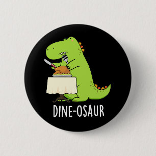 Dine-osaur恐竜おもしろいプンダークBG 缶バッジ