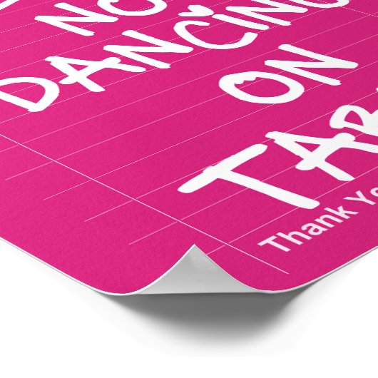 Diner Guest Check Funny Kitchen Decor Wall Art  ポスター (角)