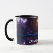 Dinesh's Morning Teaカスタマイズ可パーソナライズされた能 マグカップ (左)
