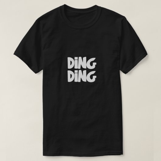 Ding Ding フォントデザイン Tシャツ (デザイン正面)
