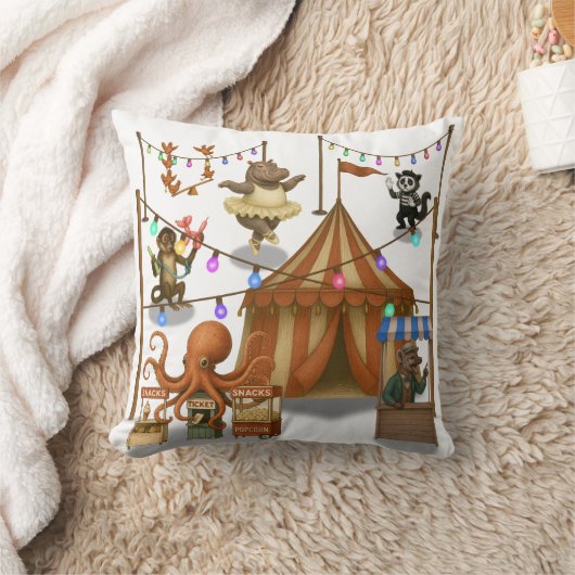 Dingaling Bros Circus acts クッション (ブランケット)