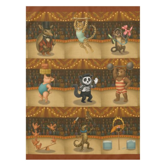 Dingaling Bros Circus acts テーブルクロス (正面)