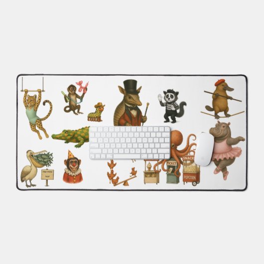 Dingaling Bros Circus acts デスクマット (キーボード&マウス)