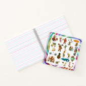 Dingaling Bros Circus acts ノートブック (内部)