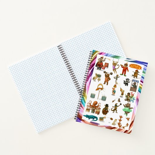 Dingaling Bros Circus acts ノートブック (内部)