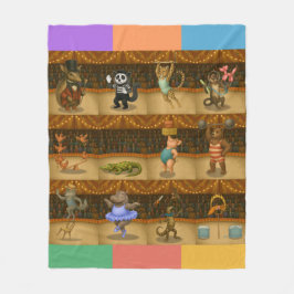 Dingaling Bros Circus acts フリースブランケット