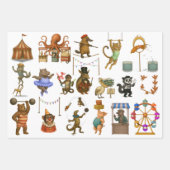 Dingaling Bros Circus acts ラッピングペーパーシート (正面2)