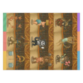 Dingaling Bros Circus acts Tablecloth テーブルクロス (正面(横))