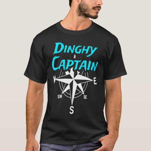 Dinghy Captain Sailing Crew Sailor Men Women Kids Tシャツ (正面)