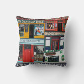 Dingle Pubs、コラージュ、アイリッシュピロー。アイルランド クッション (裏面)