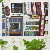 Dingle Pubs、コラージュ、アイルランド、アイルランド、ティータオル キッチンタオル (折り畳み)