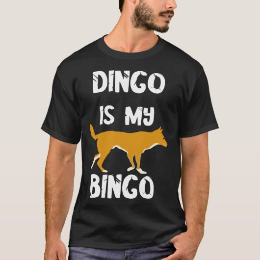Dingoは私のビンゴ選手のラッキー遊カードゲームである Tシャツ (正面)