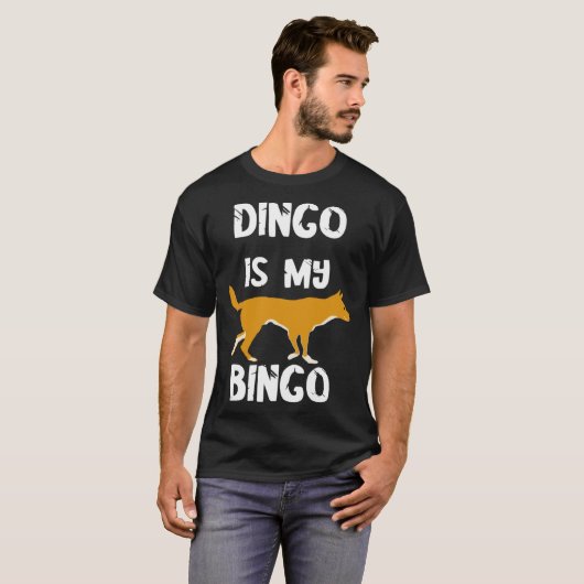 Dingoは私のビンゴ選手のラッキー遊カードゲームである Tシャツ (正面フル)