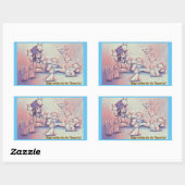 Dingo Dizmalピエロは彼の"バニー時代に定着 長方形シール (シート)