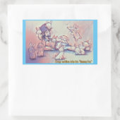 Dingo Dizmalピエロは彼の"バニー時代に定着 長方形シール (バッグ)