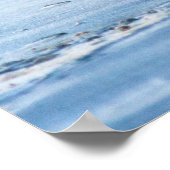 Dingo mouth on the ビーチ、フレイザー島オーストラリア ポスター (角)