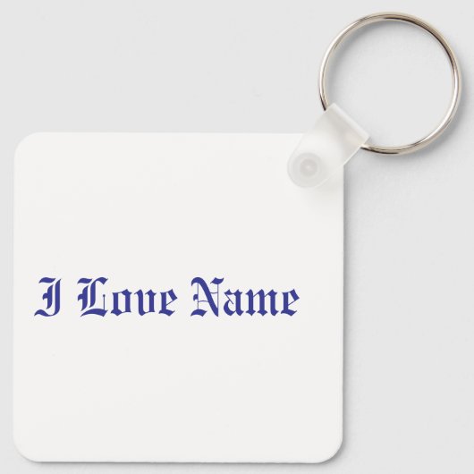 Dingusハートレースフレームキーチェーン キーホルダー (裏面)