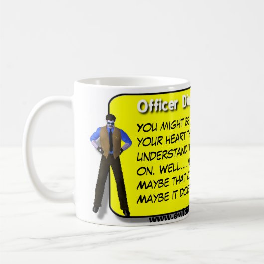 Dingus -心地よい役人 コーヒーマグカップ (左)