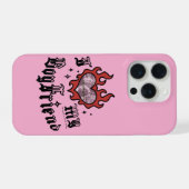 DingusDesign 私の彼氏が大好き - 赤 iPhoneケース (裏面横)
