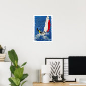 Dingy Sailing Artポスター ポスター (ホームオフィス)