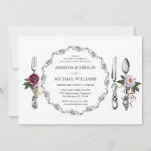 Dining Plate Spoon Fork Rehersal Dinner Party