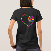 Dinkの背面および前面ハート Tシャツ (裏面)