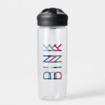 Dinkピックボールおもしろいシックなピックボールギフト ウォーターボトル<br><div class="desc">ディンク！この水筒が全部書いてあるんだ！ブルース、グリーン、ピンクスに「dink」という言葉を使ったシックなデザインで祝、ピックボールのスポーツ。あなたの人生のピックボール愛好家のための素晴らしい贈り物を作る。パーセルスタジオからのコレクションの一部。</div>