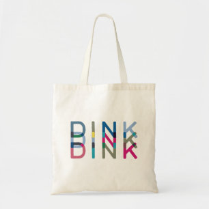 Dinkピックボールおもしろいシックブルーグリーンピンクイエロー トートバッグ