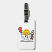 Dink及びドライブ(PIckleballかゴルフ:) ラゲッジタグ (正面縦)