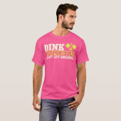 Dink応答性ピックルボールこうもり及びボール Tシャツ (正面フル)