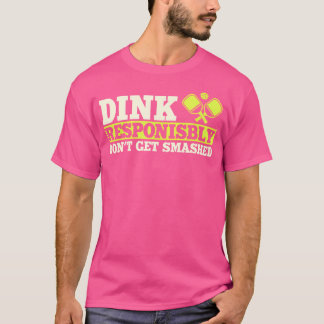 Dink応答性ピックルボールこうもり及びボール Tシャツ