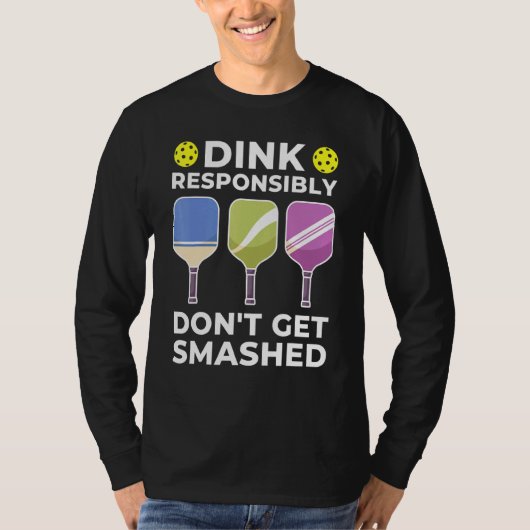 Dink応答性ピックルボール1 Tシャツ (正面)