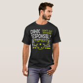 Dink責任を持ってスッキリしたピックボールを取得しない Tシャツ (正面フル)