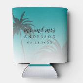 Dink Be食べ Mauidモノグラム熱帯ビーチ結婚式 缶クーラー (裏面)