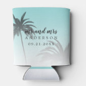 Dink Be食べ Mauidモノグラム熱帯ビーチ結婚式 缶クーラー (裏面)