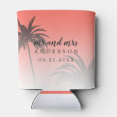 Dink Be食べ Mauidモノグラム熱帯ビーチ結婚式 缶クーラー (裏面)