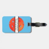 Dink Dink Boom Pickleball Dinking Orange Bomb ラゲッジタグ (裏面横)