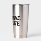 Dink Drive Dominate - Graphic Pickleball Statement 保温保冷タンブラー (左面)