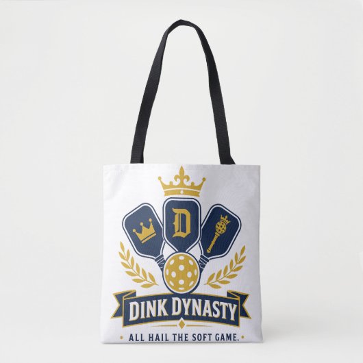 Dink Dynasty - ピックルボール界の王 トートバッグ (正面)