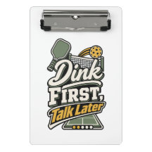 Dink First, Talk Later | ピックルボールギフトノート