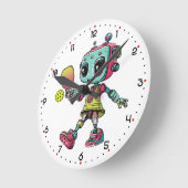 DINK-O-TRON time! Pickleball ラウンド壁時計 (傾斜)