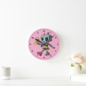 DINK-O-TRON time!  Pickleball  ラウンド壁時計 (ホーム)