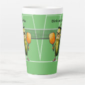 Dink or Die ピックルボール カフェラテマグ (正面)