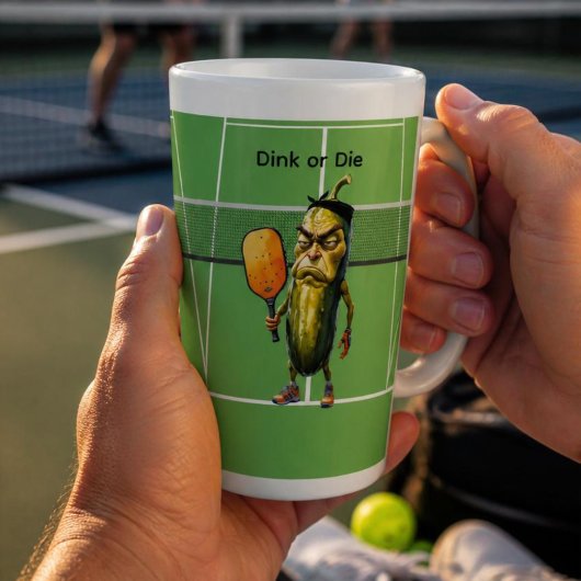 Dink or Die ピックルボール カフェラテマグ