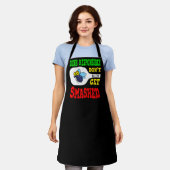 Dink Responsibly - おもしろい Pickleball エプロン (着用した状態)