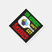 Dink Responsibly - おもしろい Pickleball スタンダードカクテルナプキン (角)