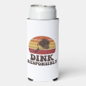 Dink+Responsibly+冗談のピックルボール スリム缶クーラー (Seltzer裏面)